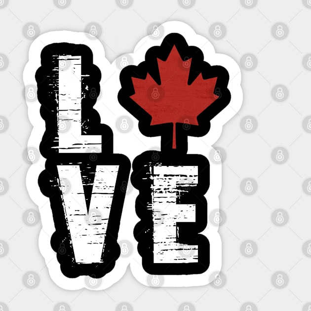 Love Canada Sticker by johnnie2749